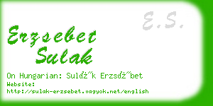 erzsebet sulak business card